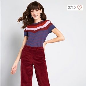 Nostalgic Bliss Short Sleeve Sweater (MODCLOTH 2X)